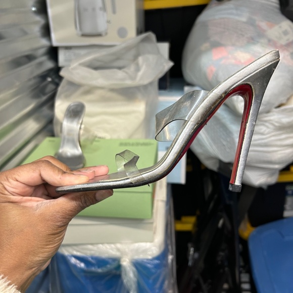 Christian Louboutin 100mm Just Nothing double-strap sandals - Picture 7 of 9